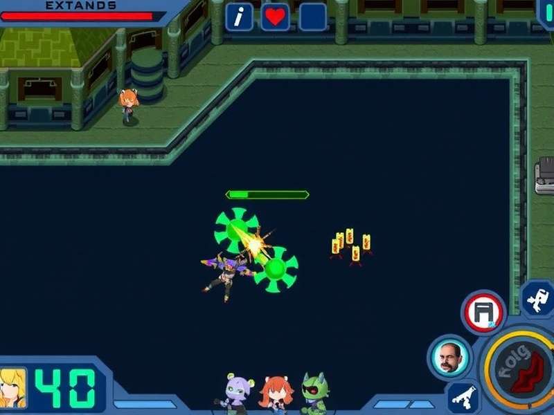 Intense cyber combat in Kochi's neon-lit streets Kochi Cybernetic Crusade Gameplay Screenshot